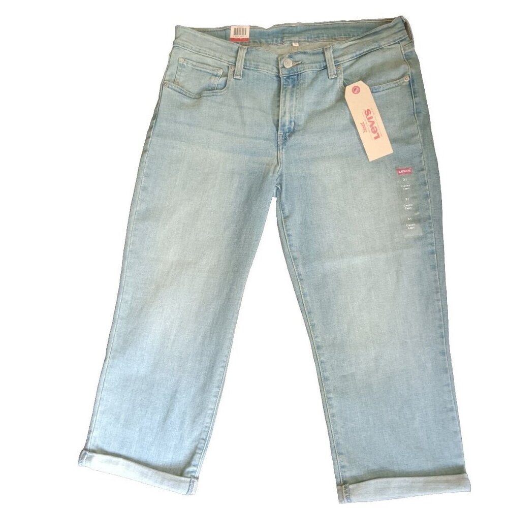 Levi's Light Blue Cropped Jeans